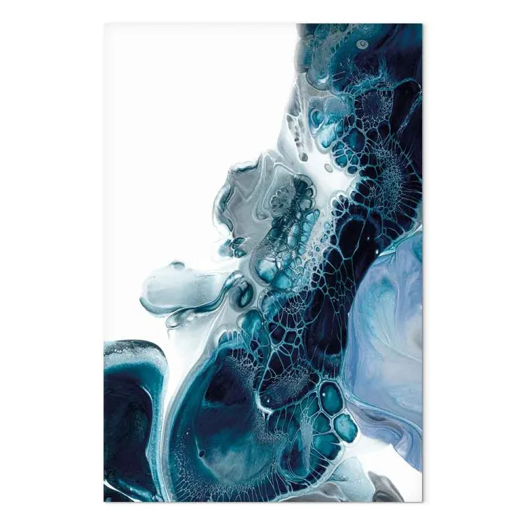 Schaal van Abstractie (1-delig) - kunst in klassieke blauwe paletten