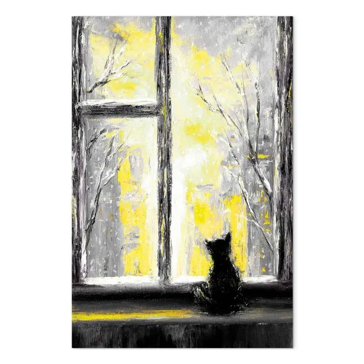 Longing Kitty (1 Part) Vertical Yellow