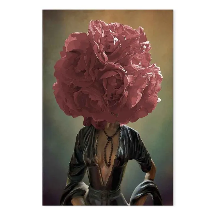 Bloemige gedachten (1-delig) verticaal - abstractie met plantmotief