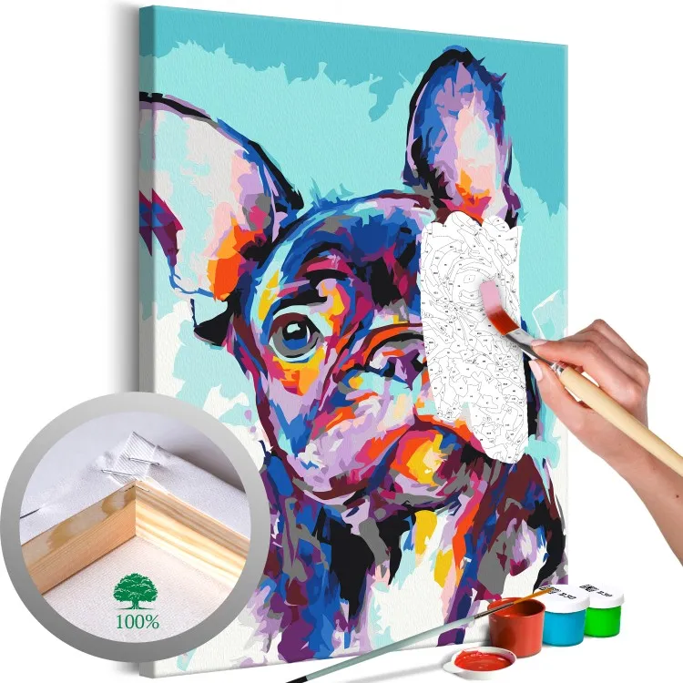 Portret van een buldog