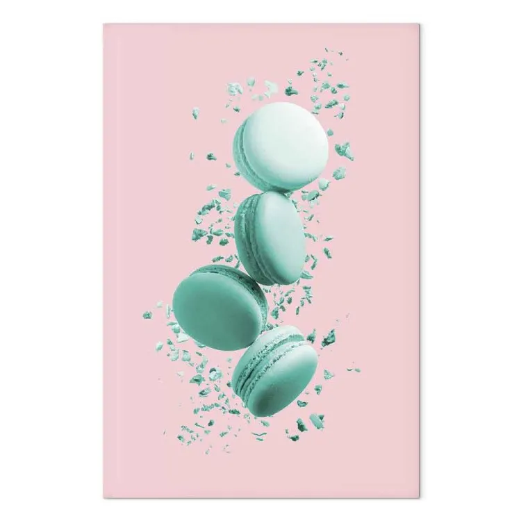 Vliegende lekkernijen (1-delig) verticaal - eten op een pastelkleurige achtergrond