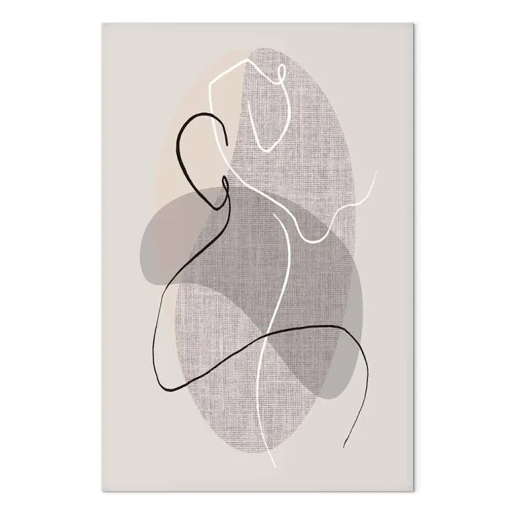 Danservaringen (1-delig) verticaal - abstractie op een lichte achtergrond