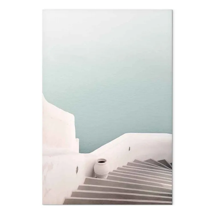 Zomerse wandeling (1-delig) verticaal - landschap van architectuur en zee