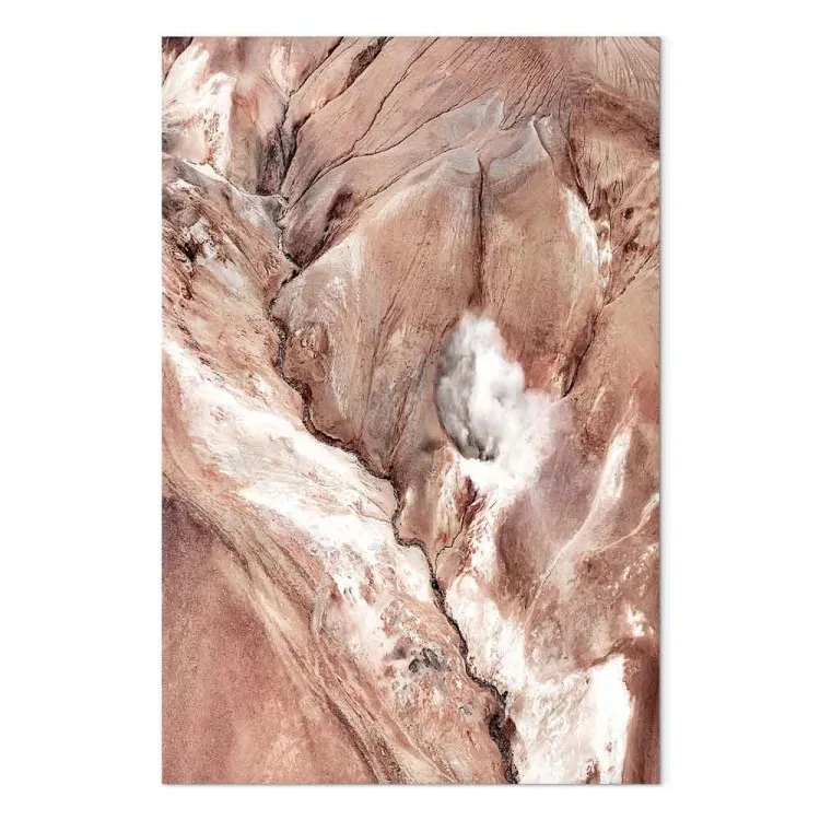Meanders (1-delig) verticaal - abstract rivierlandschap tussen rotsen