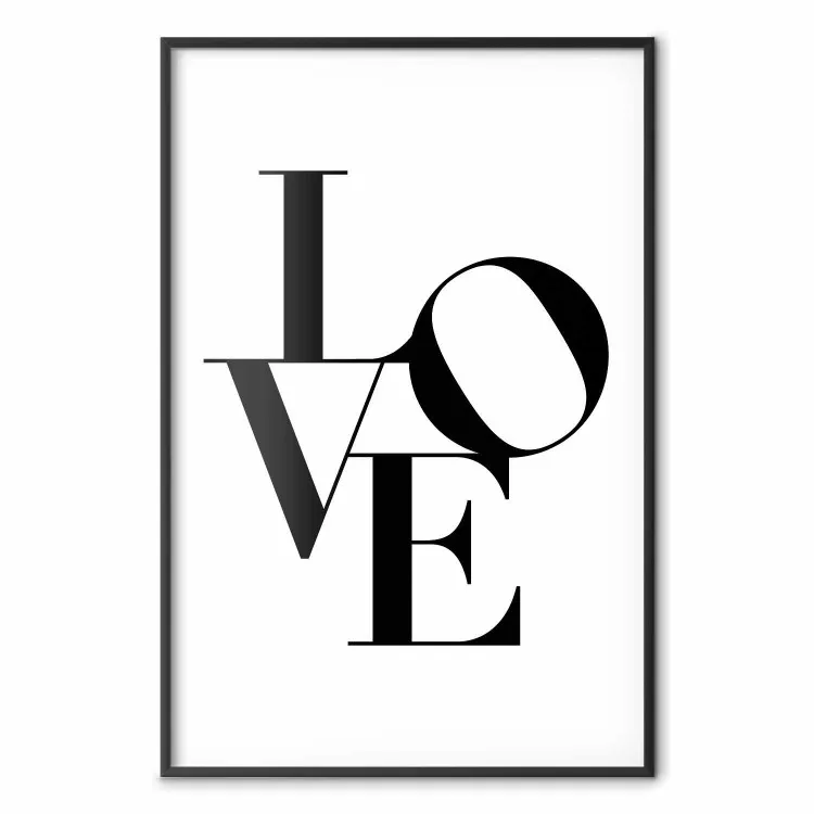 Twisted Love - zwarte letters in het Engels op een effen witte achtergrond