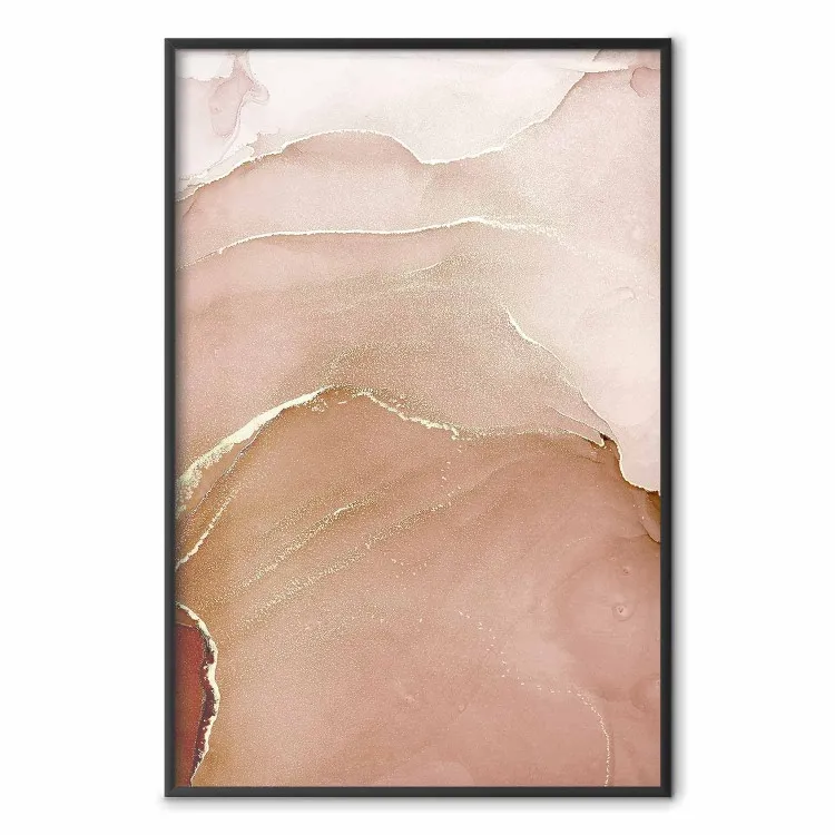 Glanzende Windvlaag - textuur van abstract oranje zand
