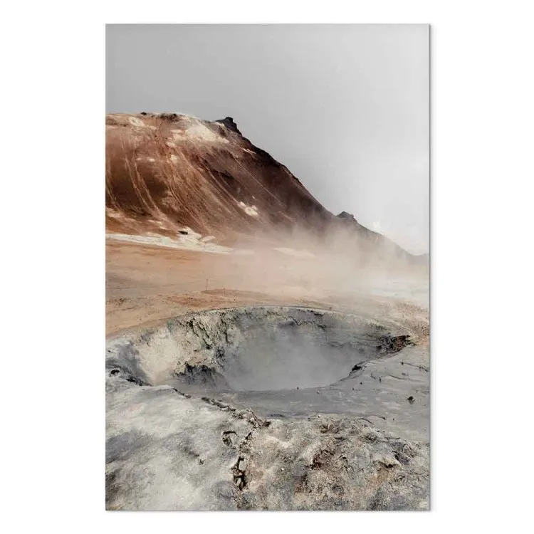 Warme adem van de aarde (1-delig) verticaal - landschapsgezicht in mist