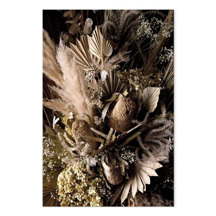 Barok pracht (1-delig) verticaal - boeket bloemen in boho-stijl