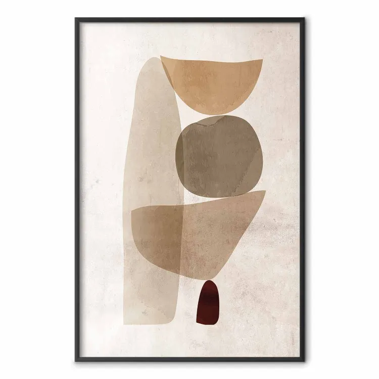 Grenzen van balans - abstracte compositie van geometrische figuren