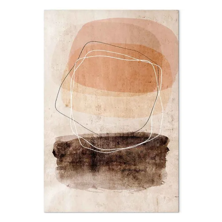 Rotatiebeweging (1-delige) verticale - lineaire figuren in boho motief