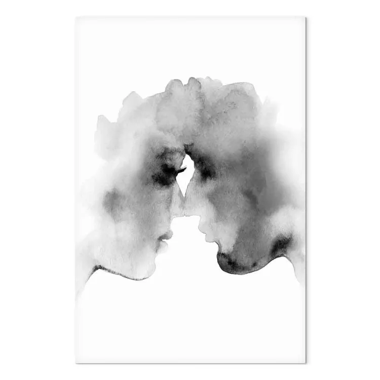 Wazige gedachten (1-delig) verticaal - kus in aquarelstijl