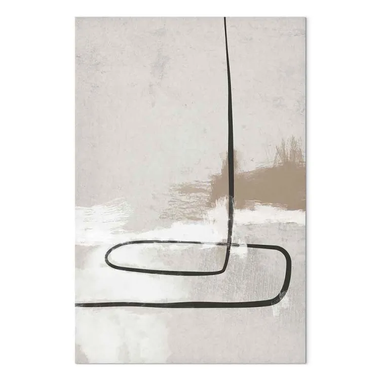 Eenvoudig verhaal (1-delige) verticaal - abstracte lijn en vlekken