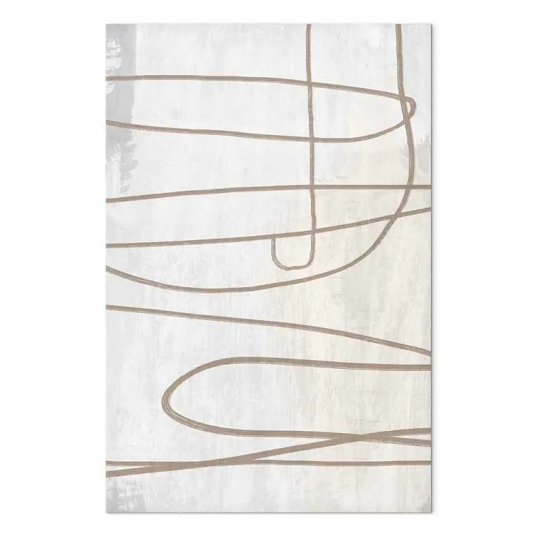 Verfspoor (1-delige) verticaal - abstractie in scandi-boho-stijl