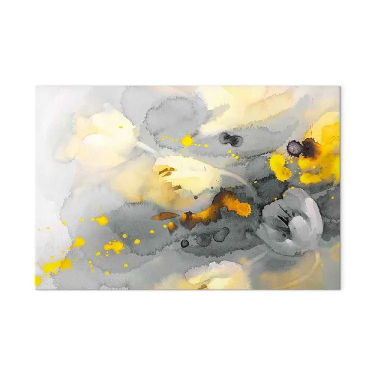 Kleurrijke bloemenstorm (1-delig) breed - abstracte bloemen