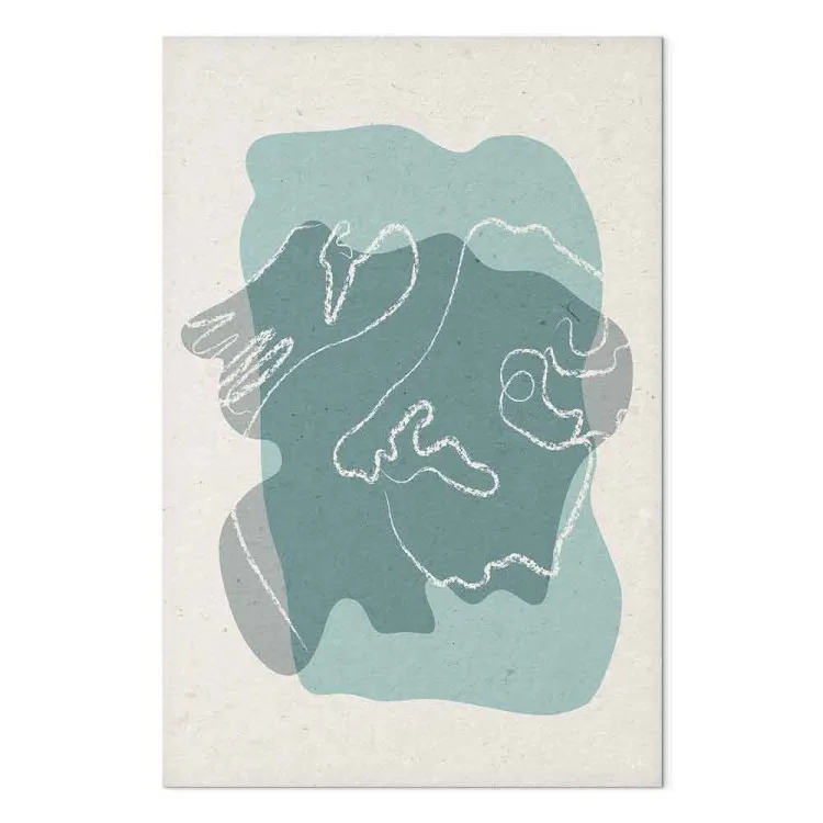 Associaties - abstractie van witte lijnen 
