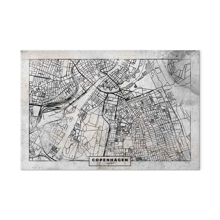 Kaart van Kopenhagen - Kaart van het centrum van Denemarken 
