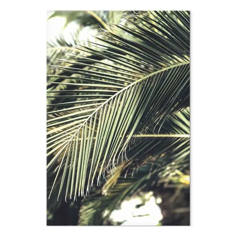 Groene koningin (1-delig) verticaal - Landschap van exotische palmbladeren