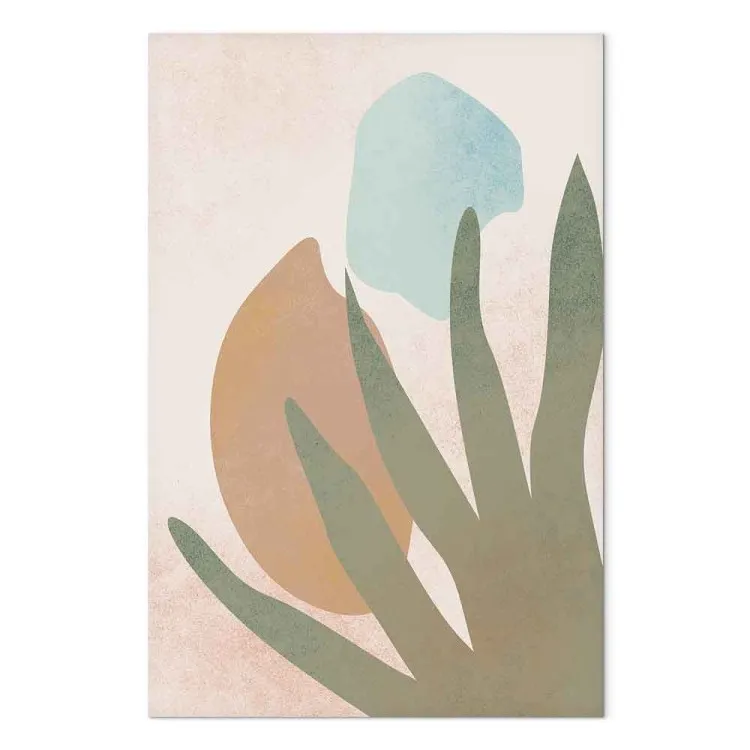 Agave in de zon (1-delig) verticaal - Abstract patroon in boho-stijl