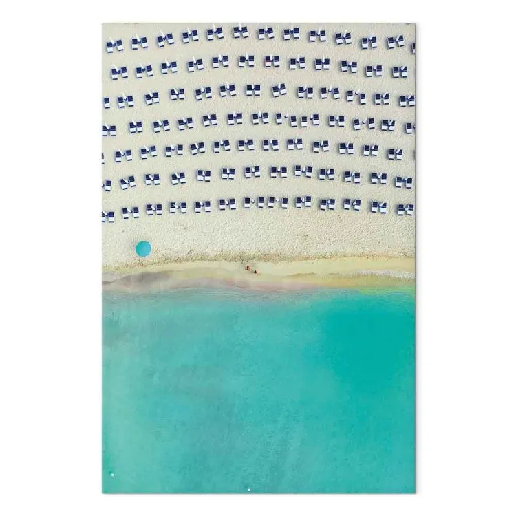 Italiaans strand - zeelandschap gezien vanuit vogelperspectief 