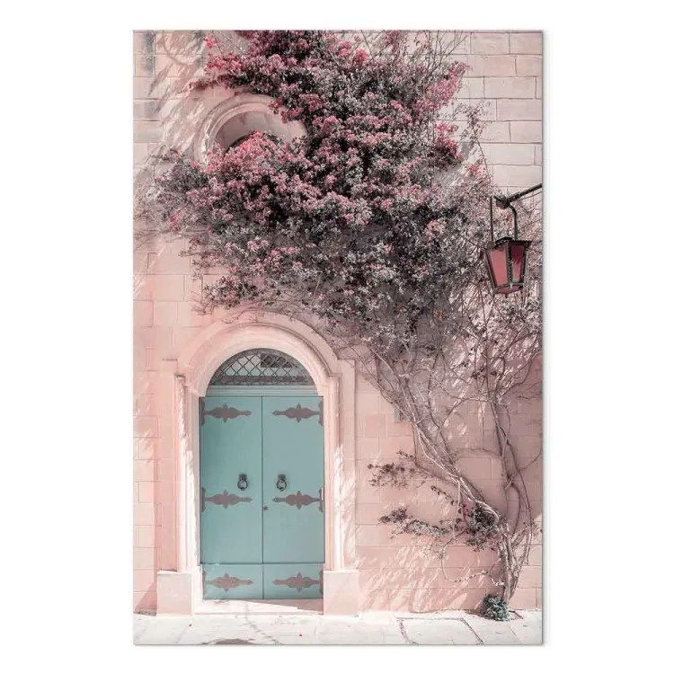 Blauwe deuren (1-delig) verticaal - Architectuur in boho-motief