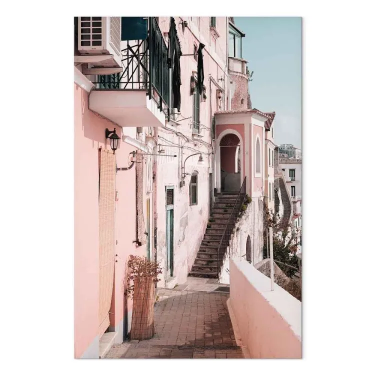 Architectuur in Amalfi - pastelkleurige gebouwen in Zuid-Italië