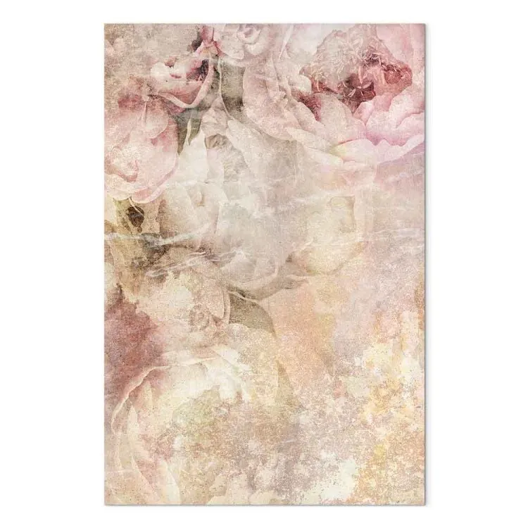 Zomerpioenen - een bloemige compositie in een rustieke stijl