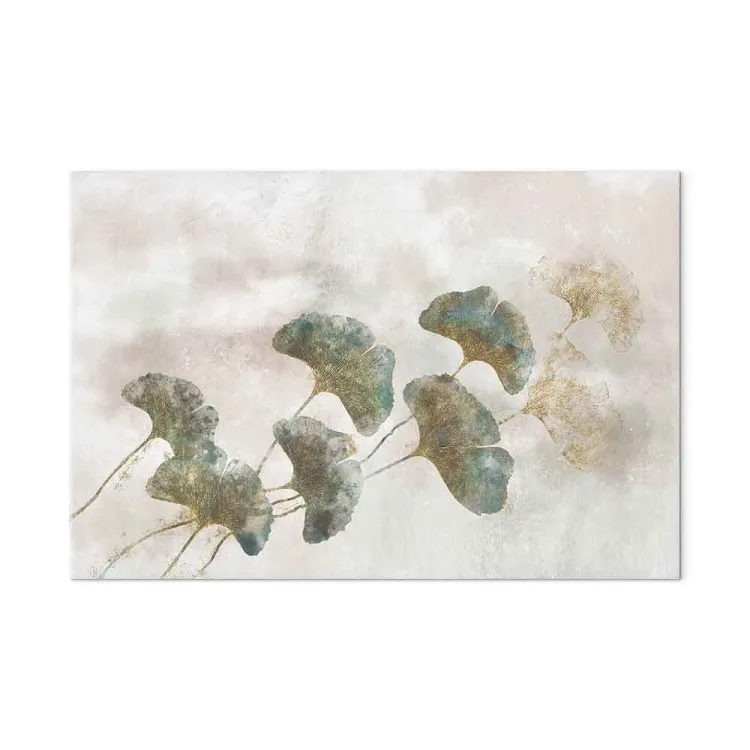 Ginko in zonlicht (1-delig) breed - planten in boho-stijl