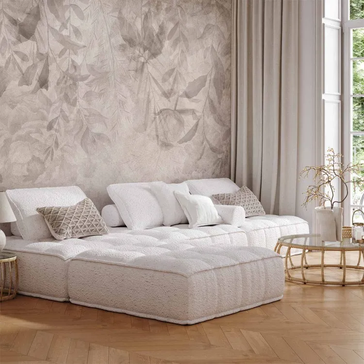 Beige twijgen - compositie met een op de natuur geïnspireerd motief