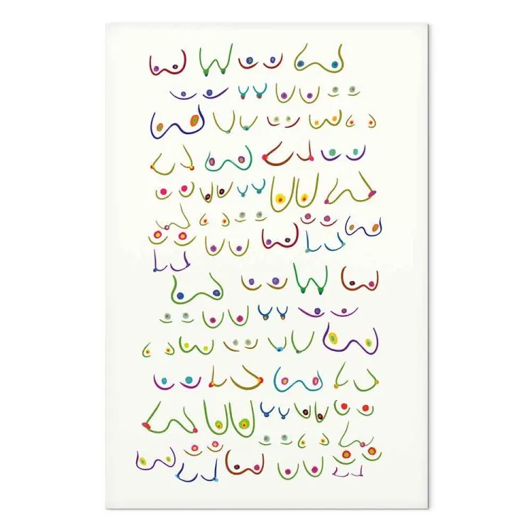 Kleuren van liefde (1-delig) verticaal - abstracte selflove-acties