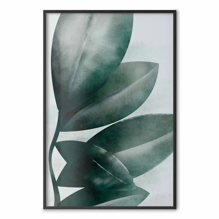 Olijfbladeren - plantaardige compositie van groene bladeren op een lichte achtergrond