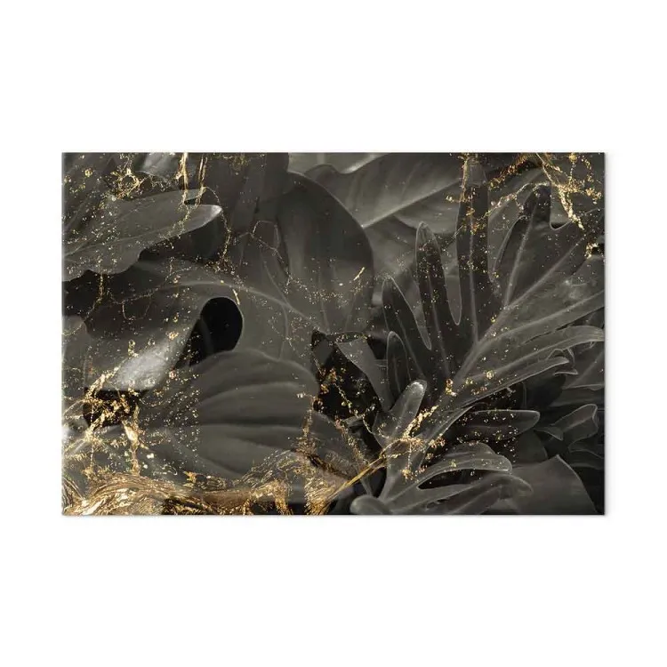 Gouden regen (1-delig) breed - elegante art deco abstractie