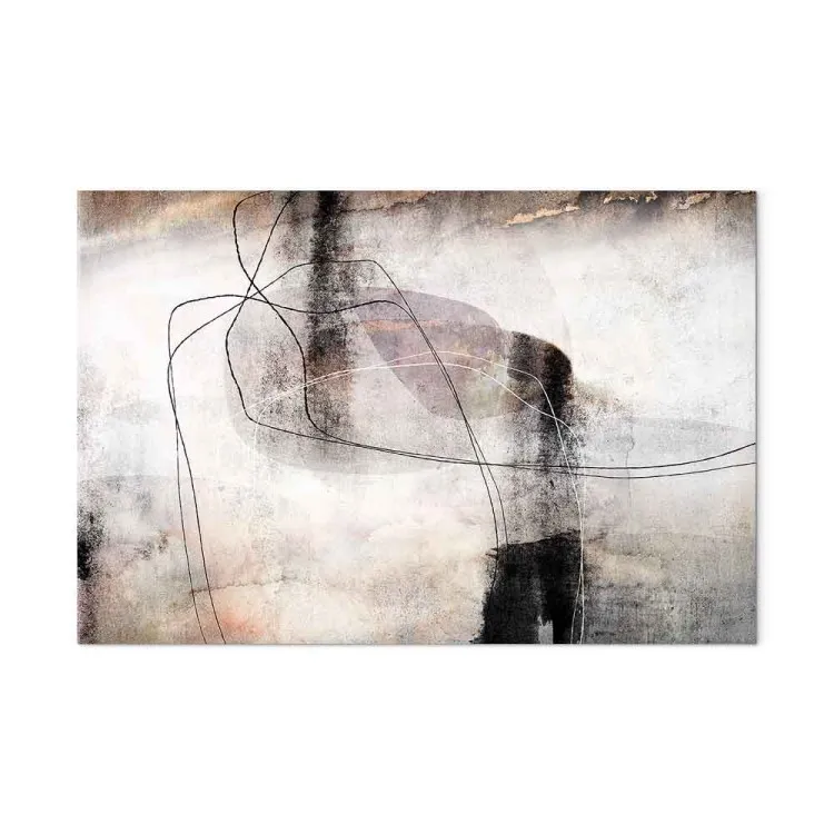 Abstractie (1-delig) - Unieke achtergrond in lichte en donkere tinten