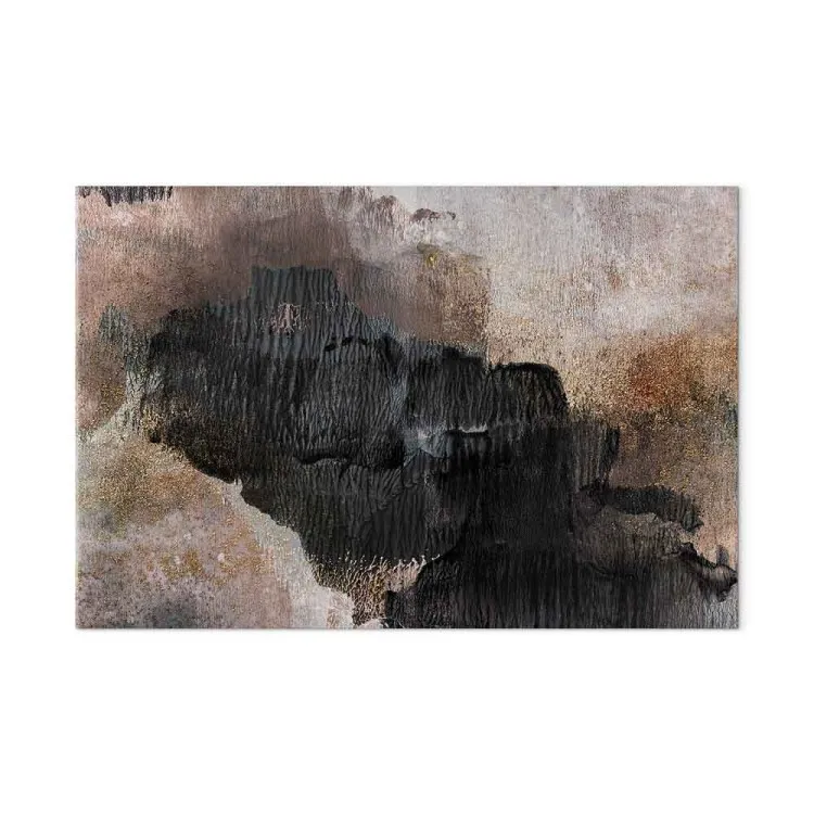 Beige Toevluchtsoord (1-delig) - Abstractie met toevoeging van zwart