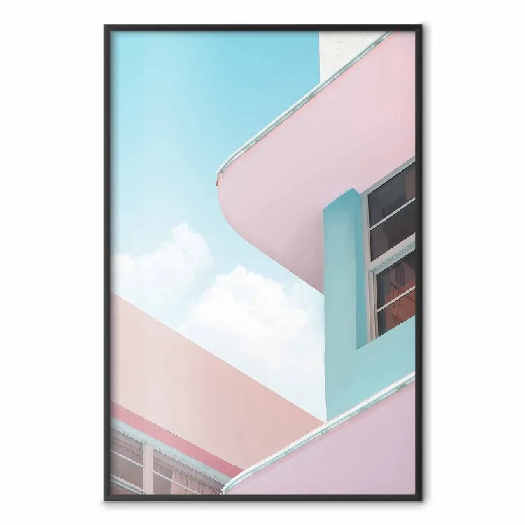 Miami Beach stijl gebouw - vakantie minimalistische architectuur
