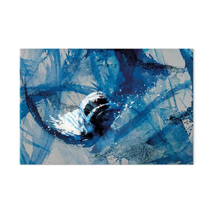 Blue Dynamics - Abstract Composition of Paint Spots
