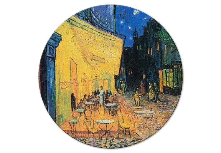 Terras van een café bij nacht, Vincent van Gogh - uitzicht op een Franse straat