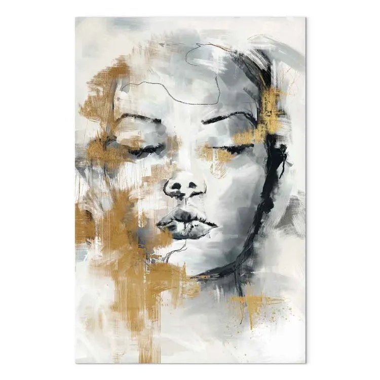 Portret van een vreemdeling (1-delig) - het gezicht van een vrouw met gesloten ogen