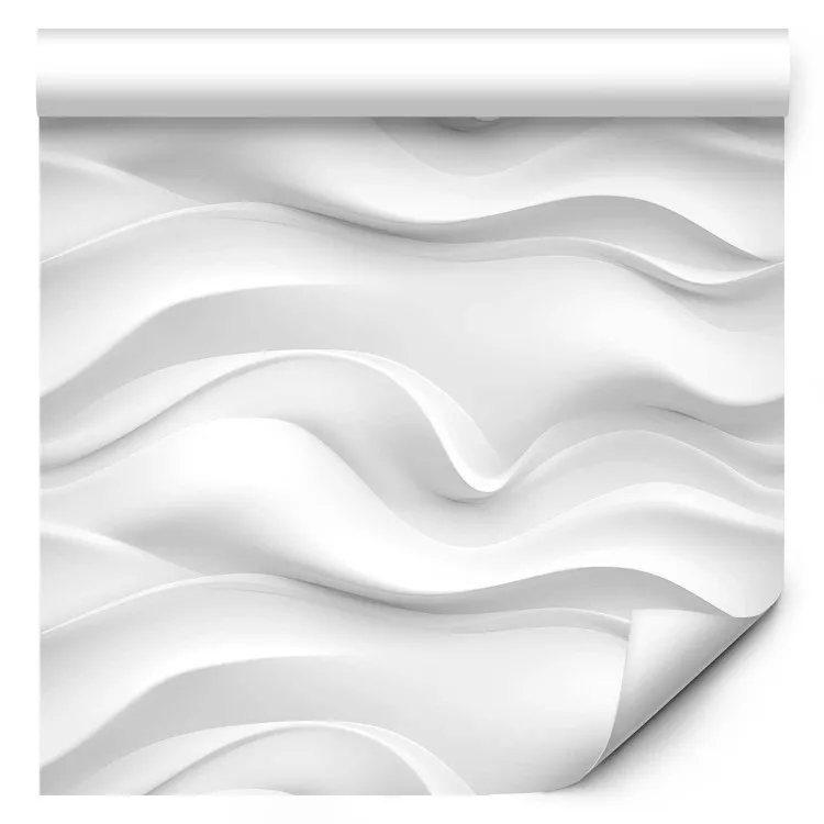Golvend patroon - witte ruimtelijke herhalende golven