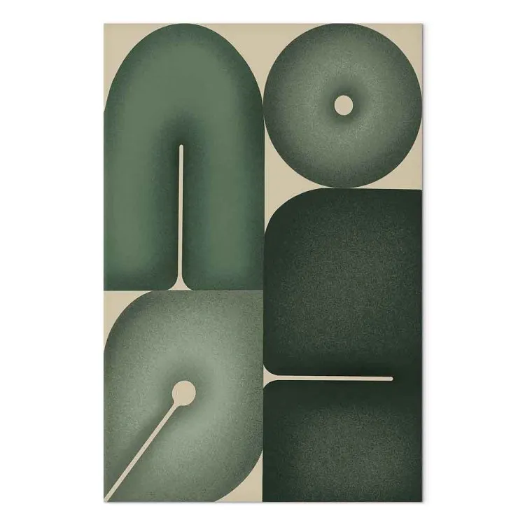 Sage Shapes - Geometric Forms in Shades of Green