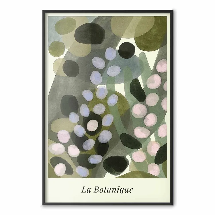 Groene vlekken - abstracte weide geschilderd met aquareltechniek