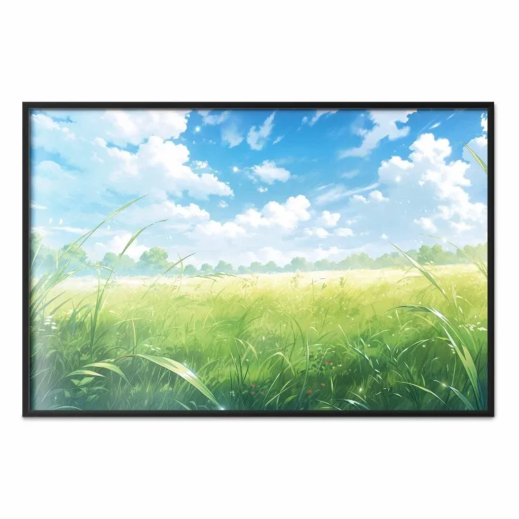 Computerbron - een landelijk landschap in een gamesfeer