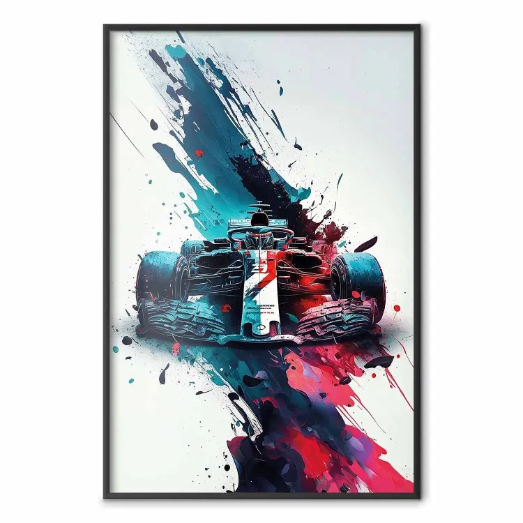 Formule 1-auto - raceauto in verfklodders
