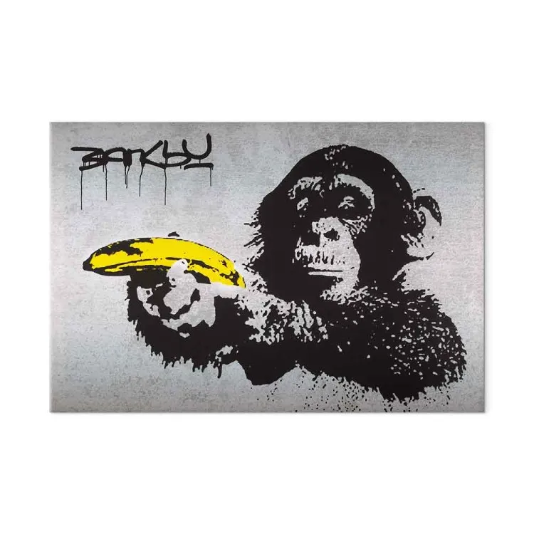 Stop or the monkey will shoot! (Banksy)
