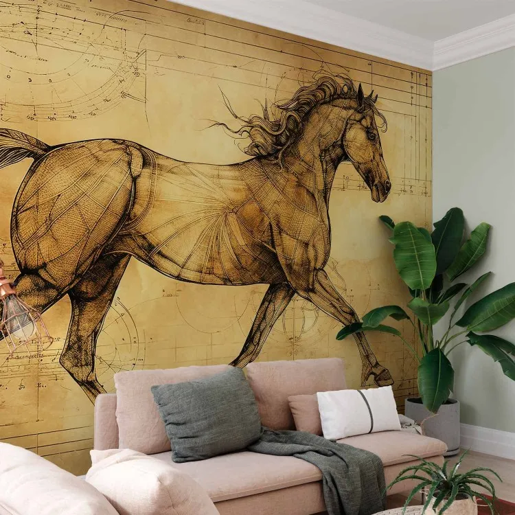 Animal Study - A Sketch of a Horse Inspired by Da Vinci’s Work