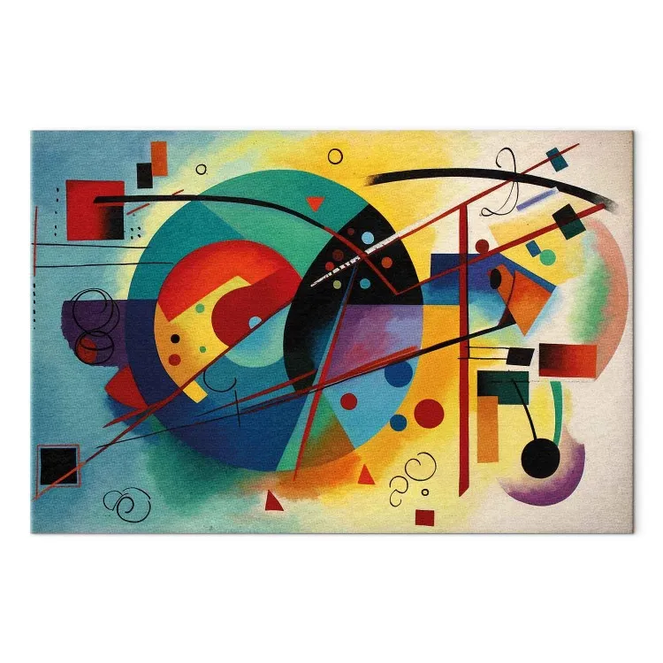 Kleurrijke abstractie - een compositie geïnspireerd op het werk van Kandinsky