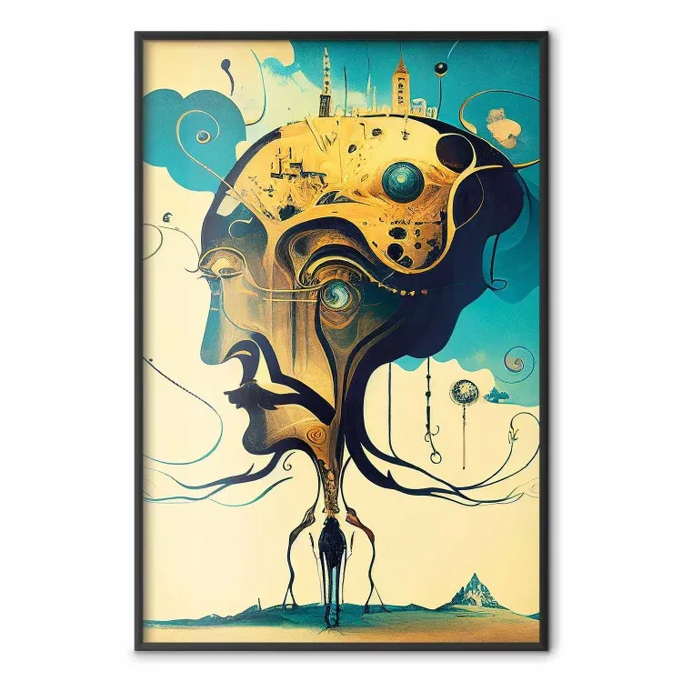 Abstract portret - een surrealistische voorstelling van een man