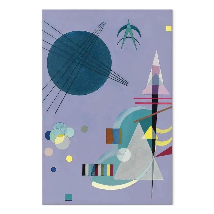 Violet Abstraction - A Colorful Geometric Composition by Kandinsky