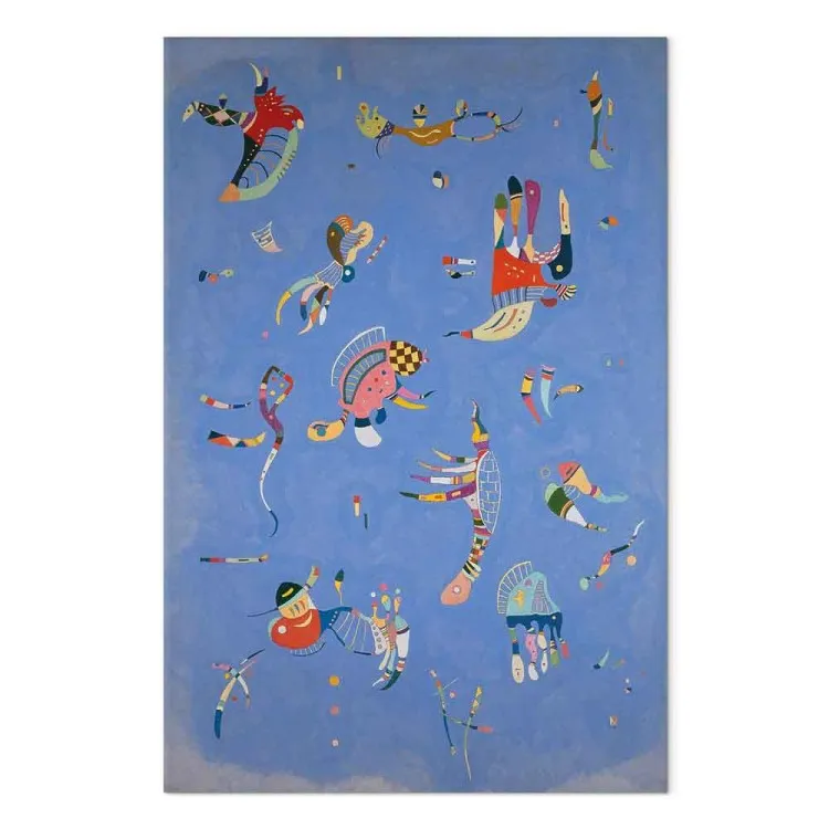 Blue Sky - A Composition With Abstract Forms by Kandinsky