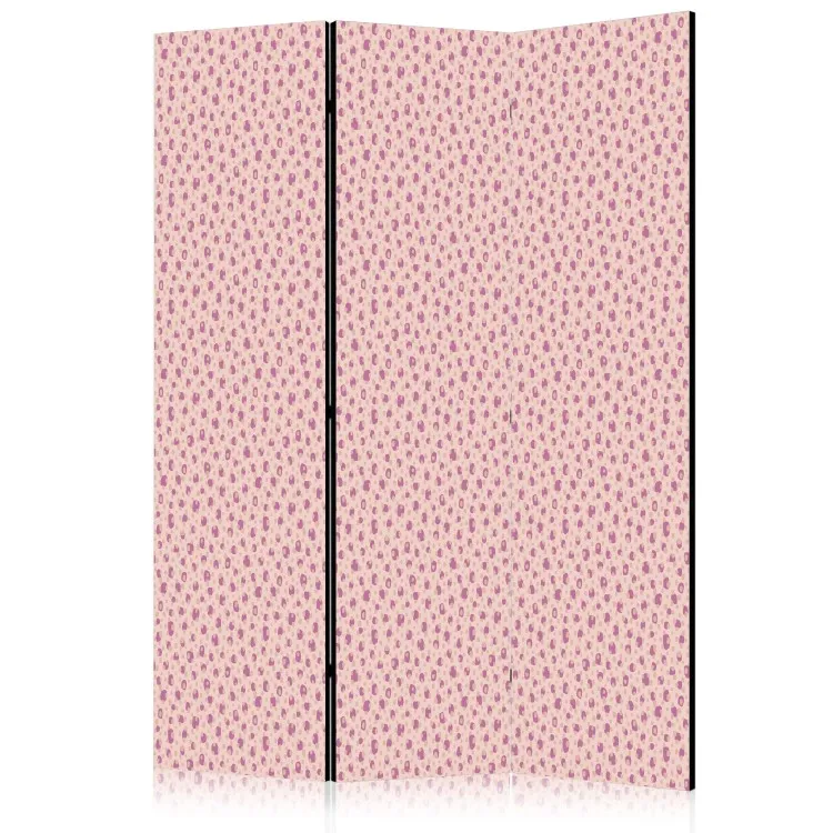 Purple Spots - delicaat patroon op een beige achtergrond met subtiele spikkels