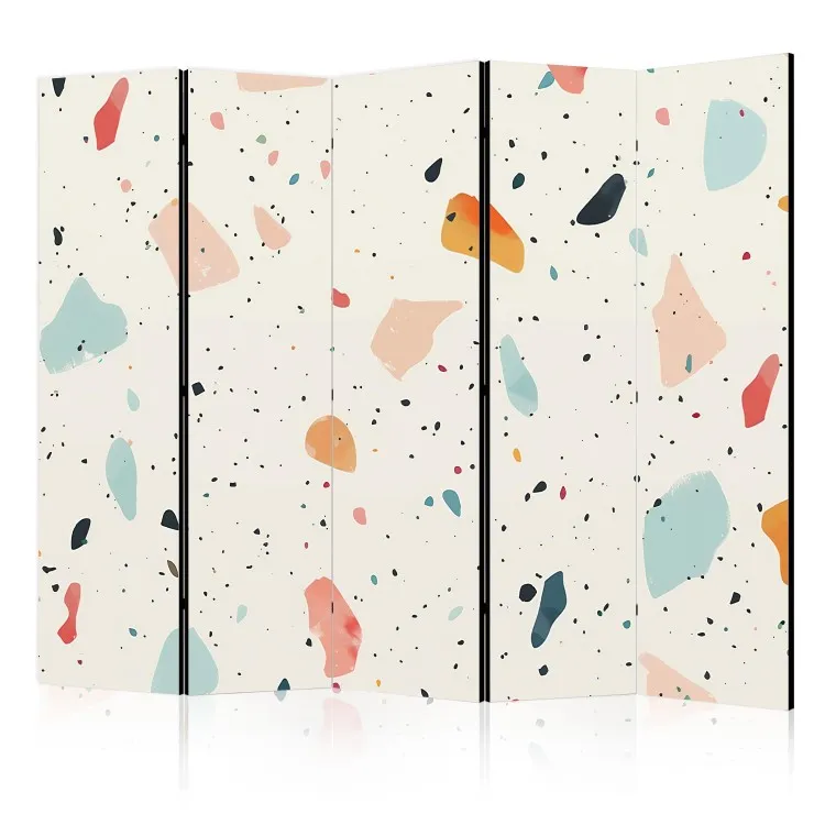 Retro vlekken - vintage stijl terrazzo op een lichte achtergrond